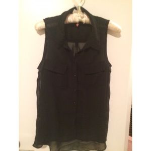 Bershka Black button shirt