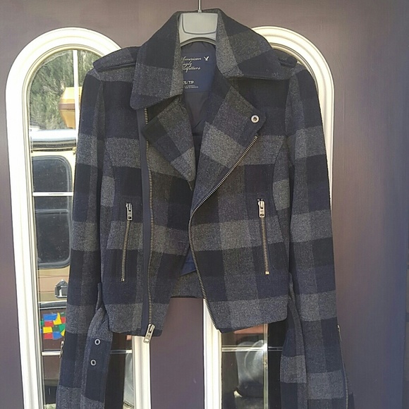 american eagle plaid jacket