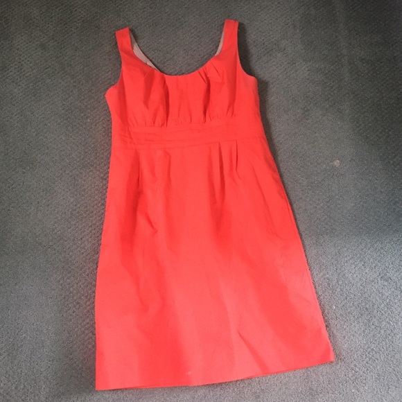Jcrew orange dress