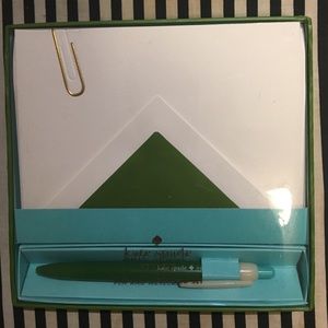 Kate Spade Notecard Set w/ Pen