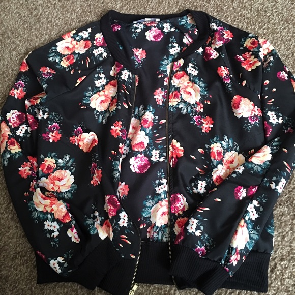 Silky zip up jacket