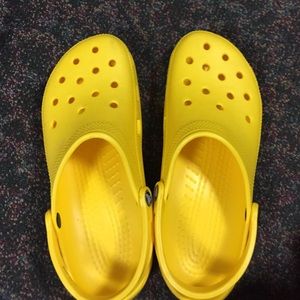 Yellow crocs