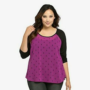 Torrid Kitty Raglan & matching tank