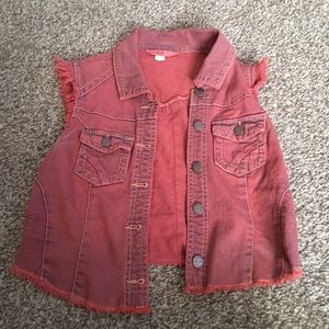 Red fringes vest