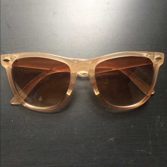 Vintage blush-colored sunglasses