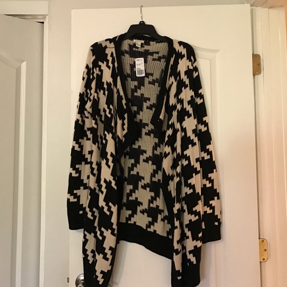 Black and Cream Cardigan