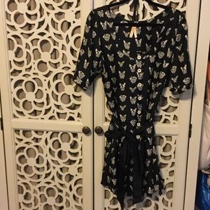 Anthropologie Maeve Cavorting Canines Dress L