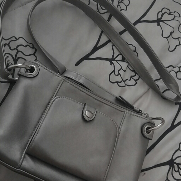Grey mini purse