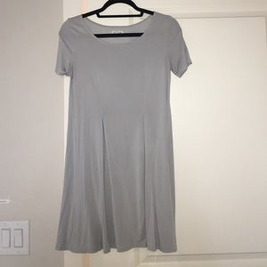 Urban Outfitters pleated gray/blue dress