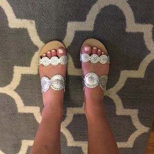 Jack Rogers Lauren Sandal - Silver