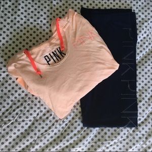 🆕Victoria's secret pull over w/ sweats✨