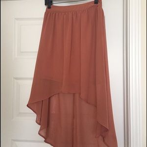 high low skirt