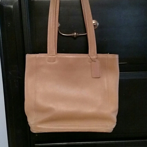 Vintage Coach Camel Colored Tote