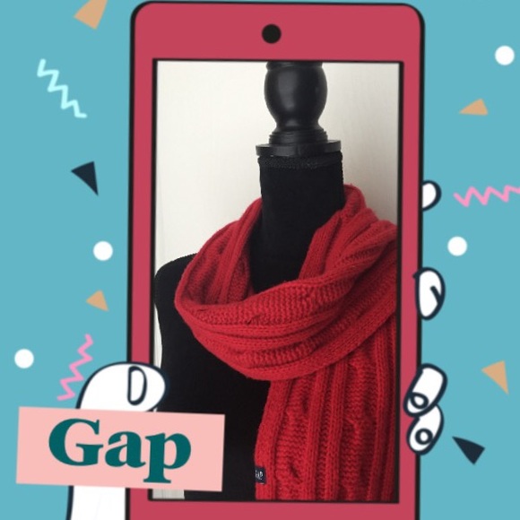 Brick Red GAP scarf