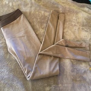 BCBG legging with zippers size Medium