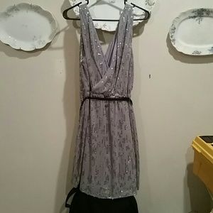 Grey sequined dress