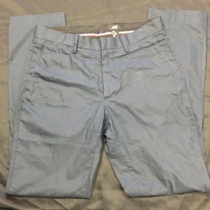 H&M Men's Slacks Navy Slim Fit 32R