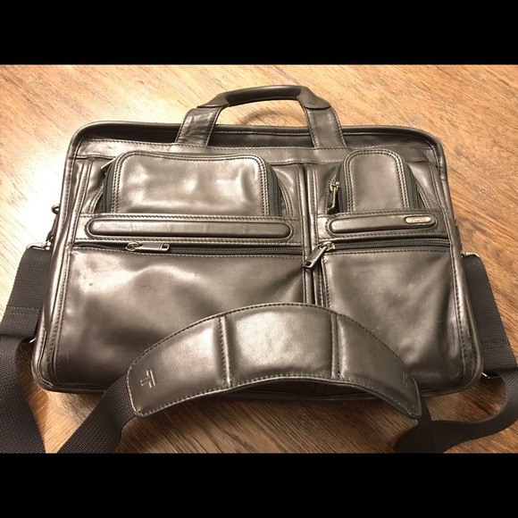 Tumi Bags Tumi Leather Laptop Bag Poshmark