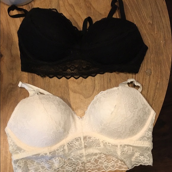 Pink built in cups Bras with lace