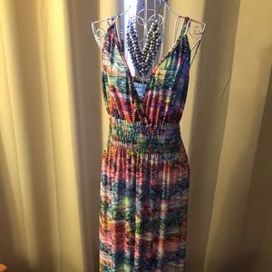 Hot maxi dress with rainbow of colors 2x