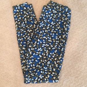 LuLa Roe One Size  Bumble Bee Leggings