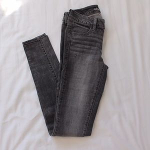 Low Rise Gray Denim Jeans