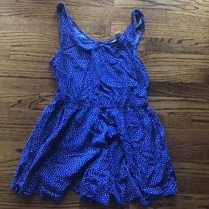 Cobalt Triangle Pattern Romper