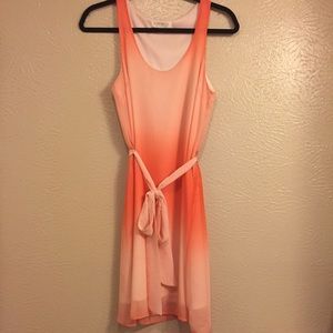 Ombré peach dress