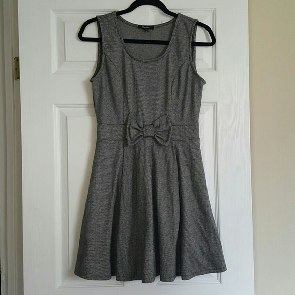 Grey Bow front dress
