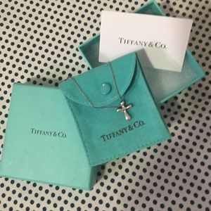 Tiffany & Co. Elsa Peretti Sterling Cross Necklace