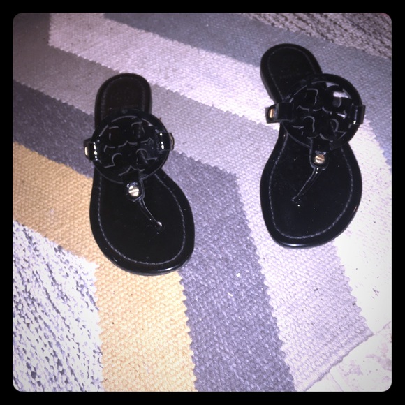 Tori burch sandals, black 7.5