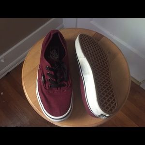 Maroon vans