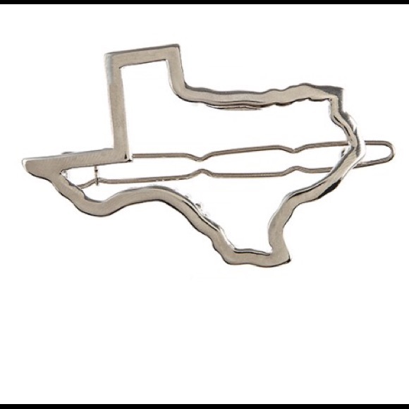 Texas Outline Hair Clips Set of Two