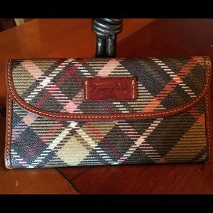 Dooney and Bourke Tartan Trifold Wallet