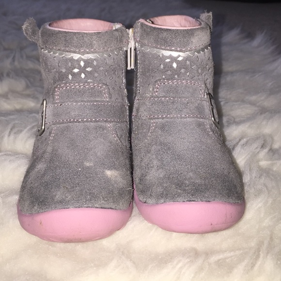 Stride Rite suede boots for kids