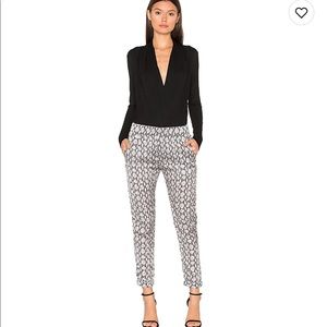 Snake Print Silk Pants