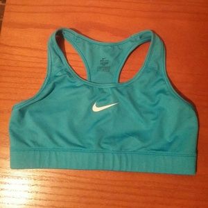 Turquoise Nike bra size medium