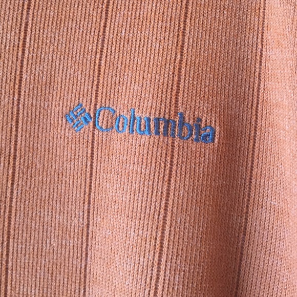 Mens Columbia pullover burnt orange - Picture 2 of 3