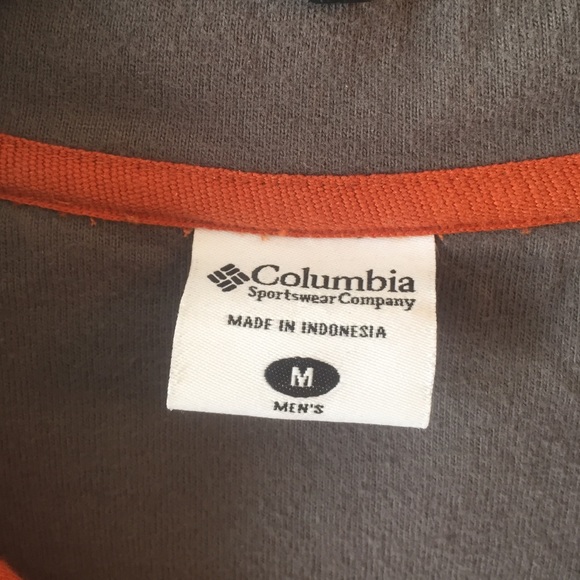 Mens Columbia pullover burnt orange - Picture 3 of 3