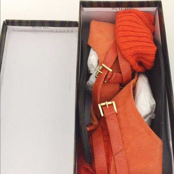 Qupid Orange Sandals