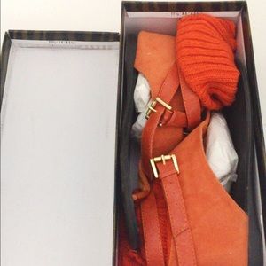 Qupid Orange Sandals