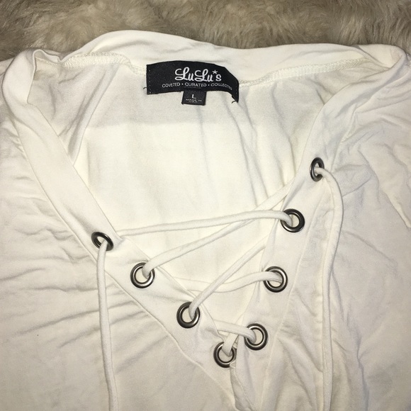 Lulus lace up tee