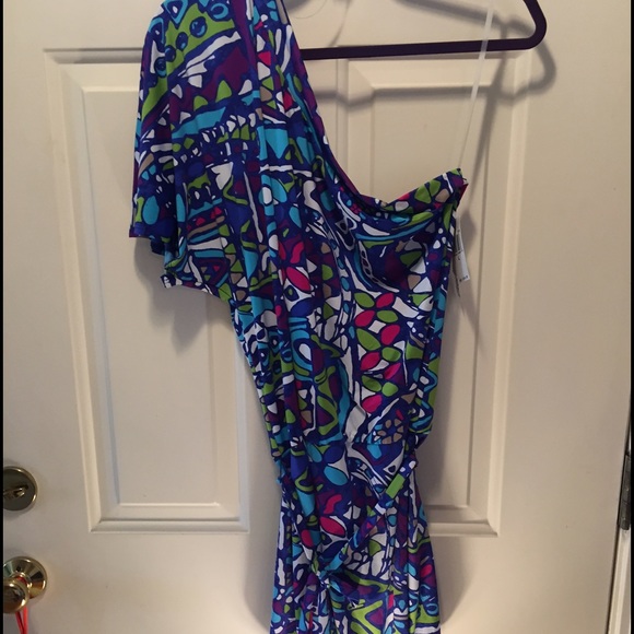 TRINA TURK SWIMSUIT COVERUP DRESS•L