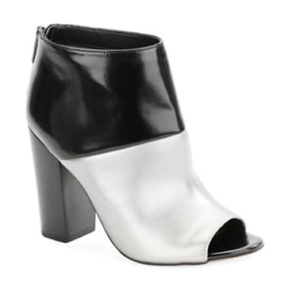 Sam Edelman Color Block Peep Toe Ankle Boots