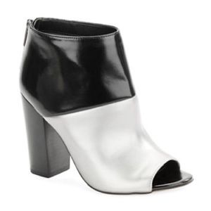 Sam Edelman Color Block Peep Toe Ankle Boots