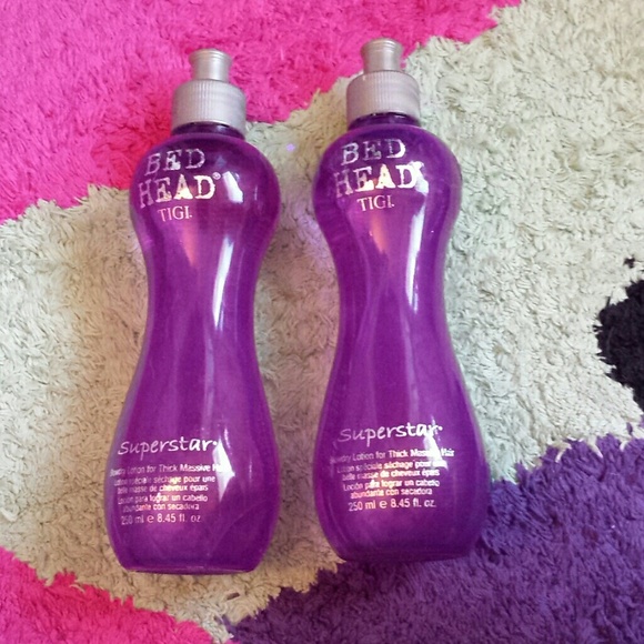 2 bottles of bed heads 'superstar'