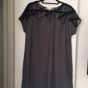 Grey Silence + Noise short sleeve shift dress