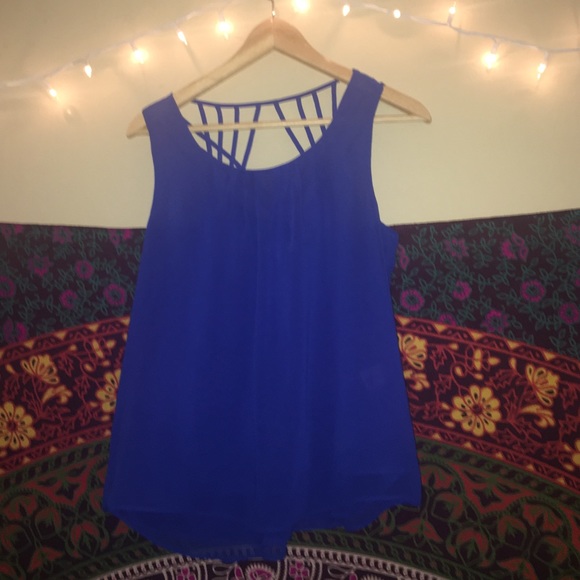 Size small/medium blue blouse