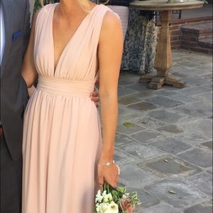 blush maxi dress