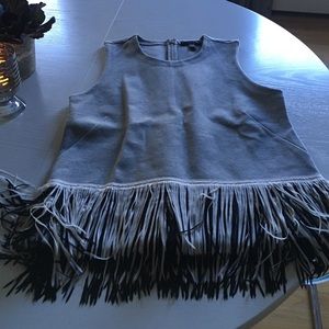 JCREW fringe vest